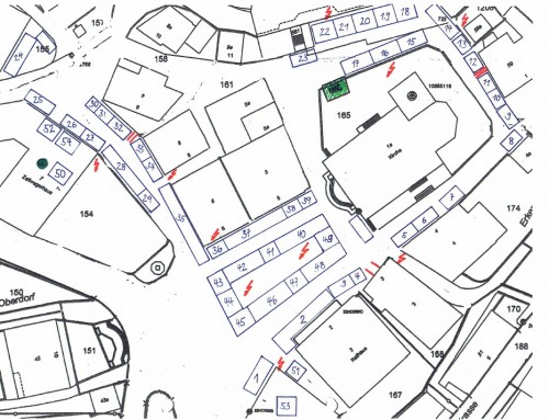 Lageplan der Staende - 2014